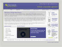 Tablet Screenshot of chicagoawardsource.com